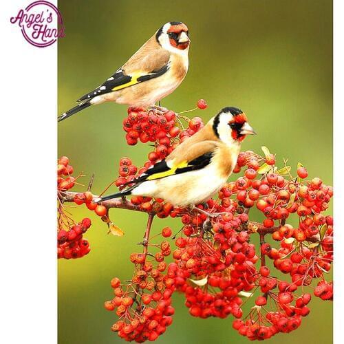 5D DIY Diamond embroidery Red lucky bird full square drill diamond painting Cross Stitch Rhinestone mosaic decoration