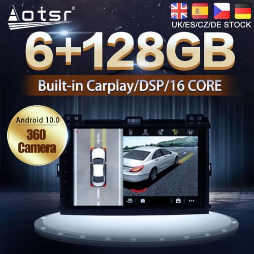 Android 10 128G For Toyota Land Cruiser Prado 120 2004 -2009 Car DVD GPS Navigation Auto Radio Stereo Multimedia Player HeadUnit