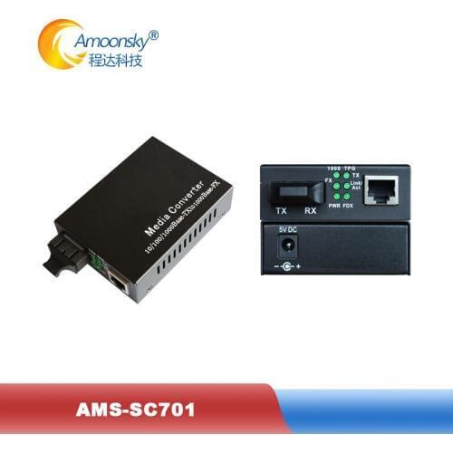 Free shipping optical fiber transceiver SC701 support Transmission distance 20km for outdoor advertising led display screen