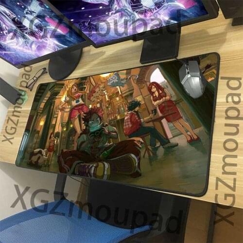 XGZ Anime Custom Large Computer Desk Mats Exquisite Black Lock Edge Fairy Tail Mouse Pad Speed Rubber Non-slip 900x400/900x300
