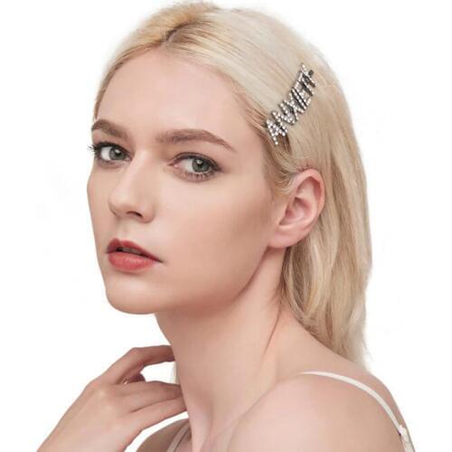 Hottest Word Hair Clip Blingbling Letters Bobby Pins ,Hairslide Unique Hair Accessories Wholesale