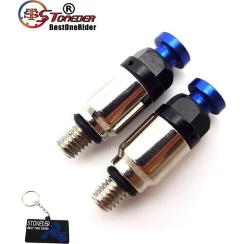 STONEDER M5 x 0.8 Front Fork Blue Air Bleeder Valves For WR 250 250F 250R 250X 400F 426F 450F Motor Dirt Bike Motocross