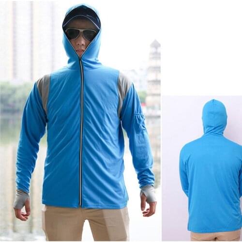 Fishing Jerseys Summer Breathable Anti-mosquito Sweat Absorption Sunscreen Ice Fabric FF100
