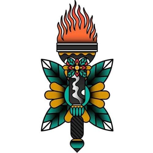 Hot 13cm X 6.3cm for Personality Car Stickers Refrigerator Decal Waterproof Laptop Sunscreen Sticker Decoration Apply To Car