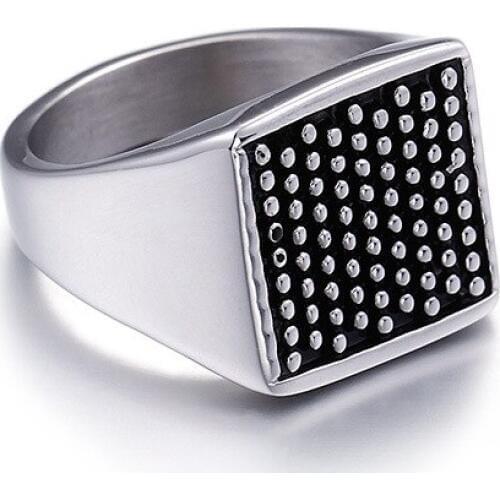 New Hot-selling titanium steel motorcycle ring jewelry rock punk stainless steel mens ring