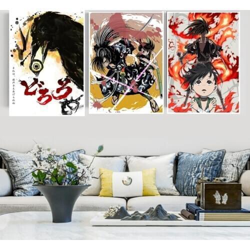Japanese Anime Dororo Poster Hyakkimaru TV Movie Canvas Painting Mural Nordic Style Childrens Room Home Decoration
