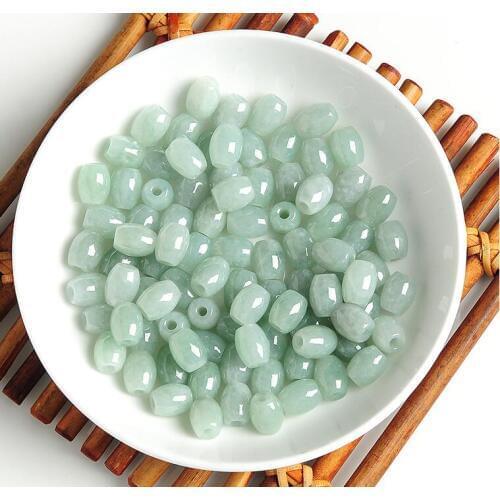 Hot sale arrival Natural Jadeite DIY Loose Beads 100% real Chinese Beads 50 pieces