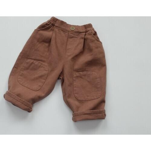 Korean-Style Boys Casual Pants Fashion 2021 New Spring Fashion Pants Toddler Boy Baby Autumn Childrens Garment Girls Pants