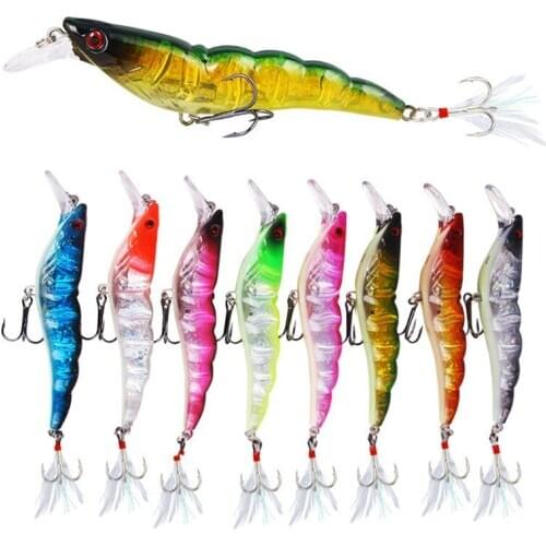 13.6g 15cm Fishing Lures 3D Eyes Artificial Baits Jig Submerged Hard Bait Wobblers Crankbait Cuttlefish Shrimp Fishing Tackle