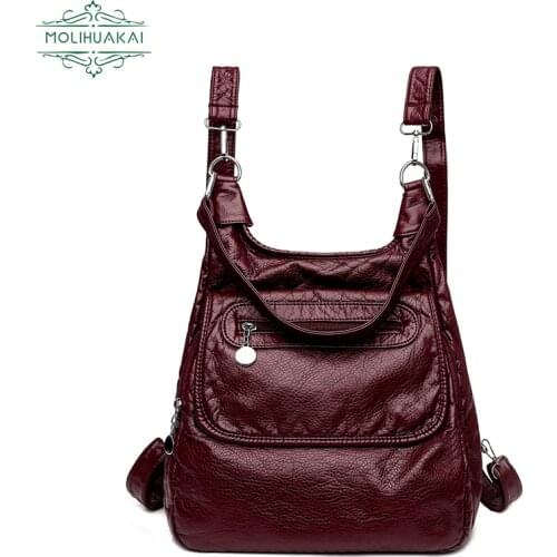 Fashion Lady Brand Designer Bag Multifunctional Simple Travel Backpack Girl Shoulder Bag Casual Girl Student Backpack Handbag