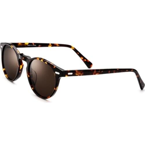 Johnny Depp Polarized Sunglasses Men Woman Brand Vintage Acetate Glasses Frame Top Quality UV400 Cat Eye Driving Sun Glasses