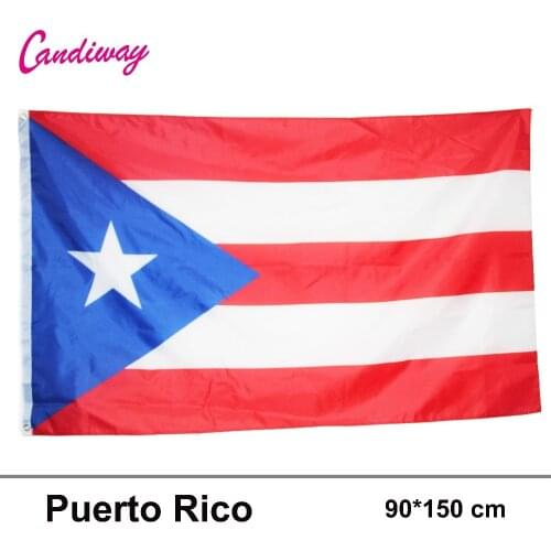 Sports Large PUERTO RICAN FLAG OF PUERTO RICO 90x150cm Polyestee Decorative Flags and Bannersr 2Sides Printed National Flag