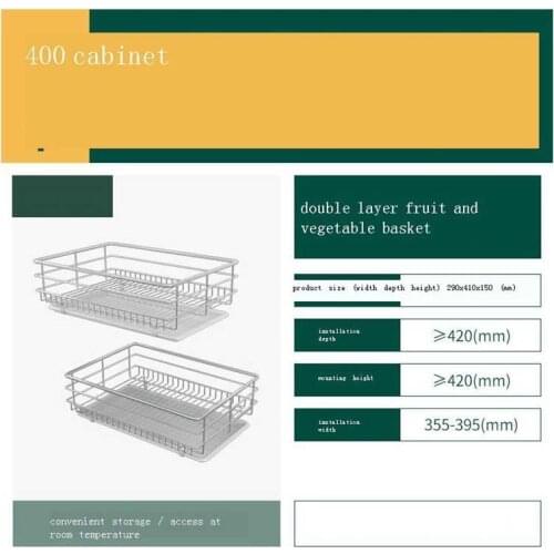 Platos Corredera Dish Drainer Accessories Organizer Stainless Steel Rack Cozinha Kitchen Cabinet Cestas Para Organizar Basket