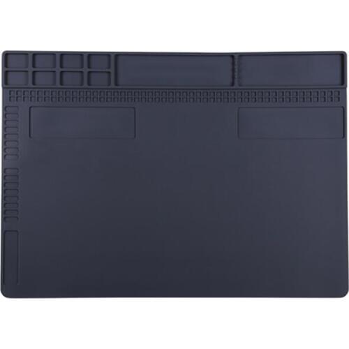 Heat Resistant Insulation Soft Silicone Work Pad Desk Hot Air Gun Station Mat Mobile Phone BGA PCB Soldering Repair Tool