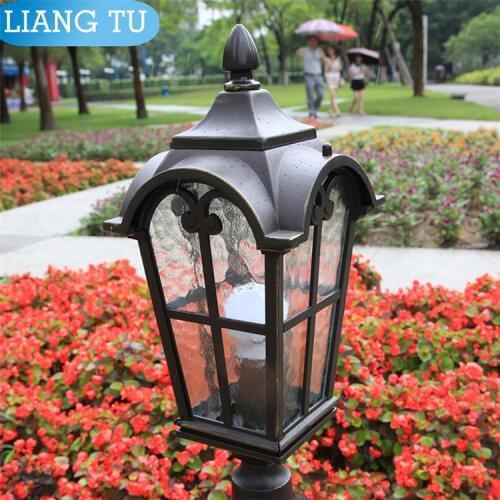 Street lamp pole landscape light pole Europe garden outdoor lighting poles bronze classical outdoor pole lamp