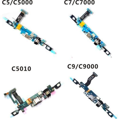For Samsung C5 C5000 C7 C7000 C5010 C9 C9000 Charging Port Flex Cable Dock Connector Charger Board USB