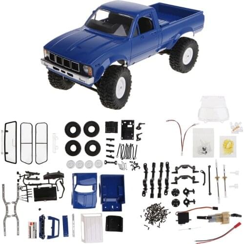 WPL C24 2.4G DIY RC Car KIT 4WD Remote Control Crawler Off-road Buggy Moving Machine Kids Toys M3GE