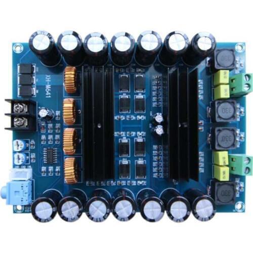 XH-M641 TPA3116D2 DC12V 24V 150W X 2 Audio Digital High Power 2 Channels Car Amplifier with Boost Board G2-010