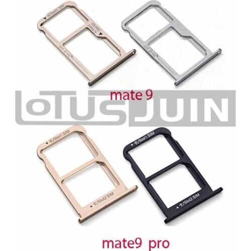 1pcs new Nano SIM/ Micro SIM Card Tray Holder Micro SD Card Slot Holder Adapter for Huawei Asend Mate 9/mate9 pro