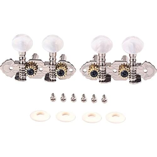 1R1L Guitar Tuning Pegs Key Machine Head Tuners for 4 String Cigar Box Ukulele Uke Mini Guitar