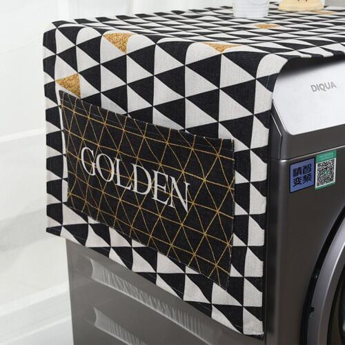 55*140cm Multicolor Dual-purpose Thick Linen Dust Cover Proof Kitchen Washing Machine Refrigerator Storage Bags