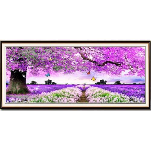 Diy Diamond Painting Beautiful flower tree Cross Stitch Kits Full square 5d Diamond Embroidery Mosaic Home Decor Y2395