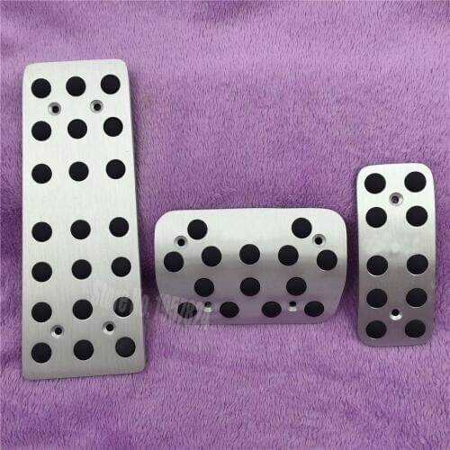 DEE Car Accessories For Jeep Patriot Compass Fuel Brake Foot Rest AT pedals Plate Non slip Accelerator brake pedal Pads stickers