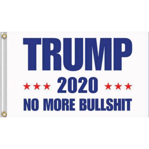 White Donald Trump for President 2020 USA American 3x5 Flag Make America Great Again