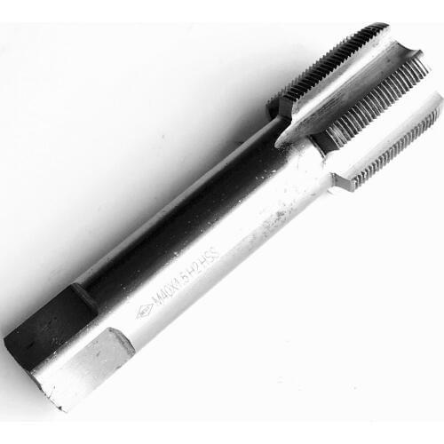 Free shipping of 1PC HSS6542 made machine tap M43 pitch 1.5/2.0mm straight flute for steel metal iron aluminum threading