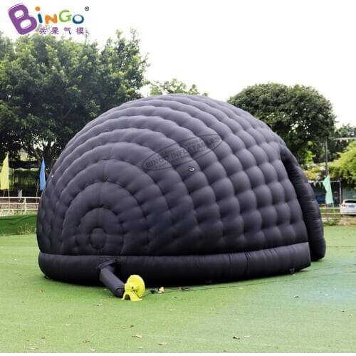 Free Shipping 26x16x12 ft Inflatable Dome Igloo Tent / Inflated Black Shell Shape Bubble Party Tent