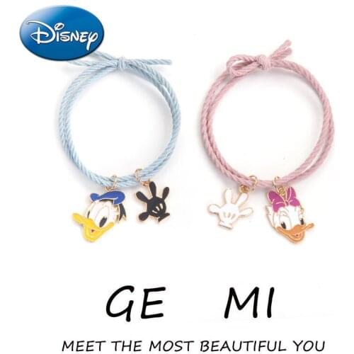 Disney Donald Duck Couple Bracelet for Boyfriend Rubber Band Bracelet Girlfriends Hand Strap