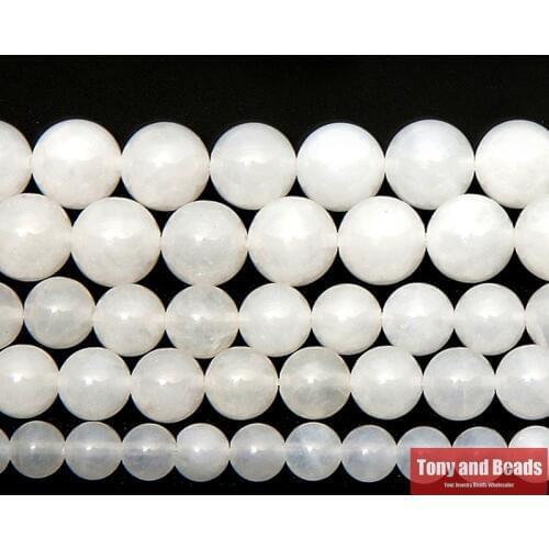 9th Aug Natural Stone Clear Jades Round Loose Beads 15" Strand 4 6 8 10 12MM Pick Size For Jewelry Making