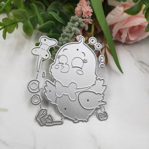 Chick Metal Cutting Dies Stencil Scrapbooking DIY Album Stamp Paper Card Embossing Decor