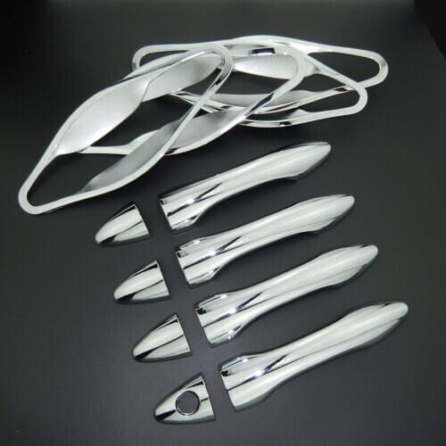 For Hyundai Tucson ix35 2010-2015 Chrome Door Handle Covers & Door Bowl Covers Car Styling Decorate 2011 2012 2013 2014