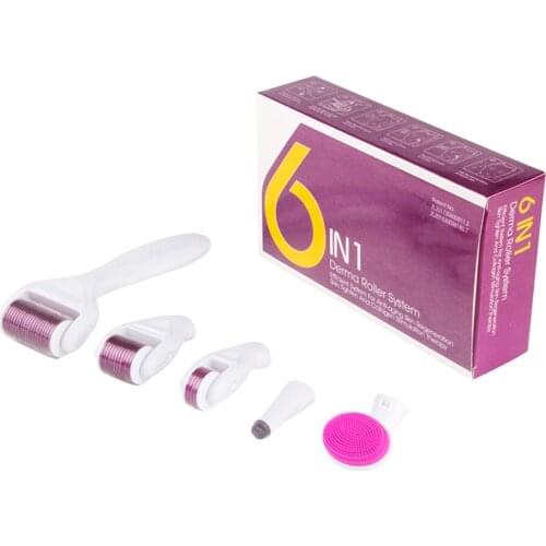 DRS Original 4/5/6 in 1 Microneedle Dermaroller Beard Roller Face Roller Derma Rolling Skin Care beauty tool Facial Rollor