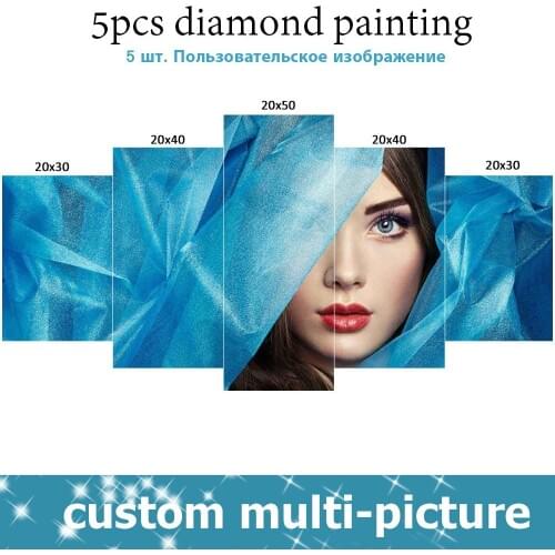 EverShine Diamond Painting Photos Custom Picture Of Rhinestones Diamond Embroidery Full Square/Round Diamond Mosaic Home Decor