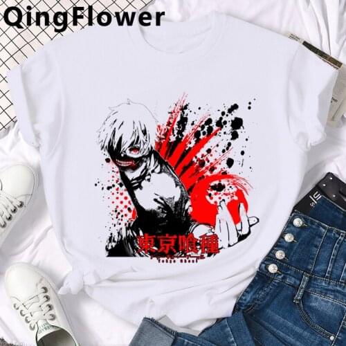 Anime Tokyo Ghoul Manga Kaneki Ken t shirt male plus size grunge couple japanese casual t-shirt tumblr harajuku