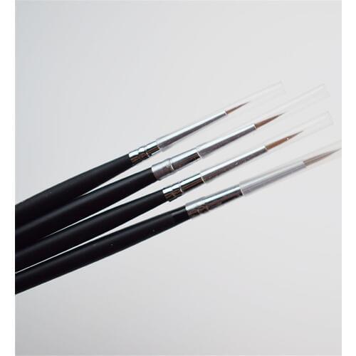 Clay Sculpture Tools 4pcs Pottery BJD Doll Face Coloring Pen Ultrafine Draw Fine Line Brush Makeup Model Paint Nail Art Tool