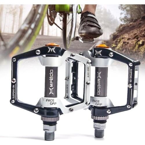 Mountain Bike Platform Pedals Flat Sealed Bearing Bicycle Pedals Aluminum Alloy Non-slip Bearing Pedal