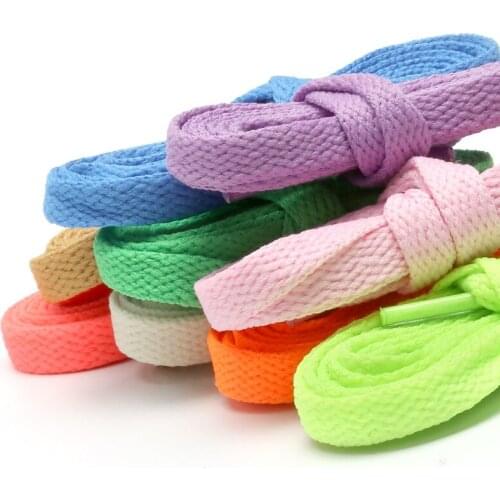 1 Pair 57 Color Classic Flat Shoelace Sneakers White Shoes AF1 Shoelace Casual Shoes Suitable lace-up High-Top Canvas Shoe Laces