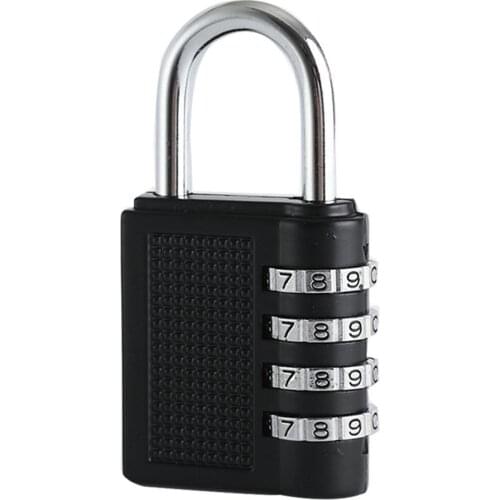 Combination Lock Home Security Padlock Weather Proof Padlock With 4-Digit Smooth Dial For School, Gym, Outdoor Shed Locker