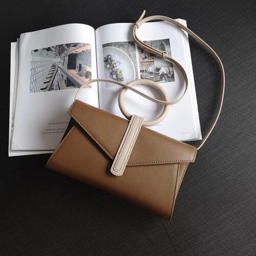2021 New Design Small Square Leather Crossbody Bag Exquisite Female Handbag Fashion One-Shoulder Bag For Woman