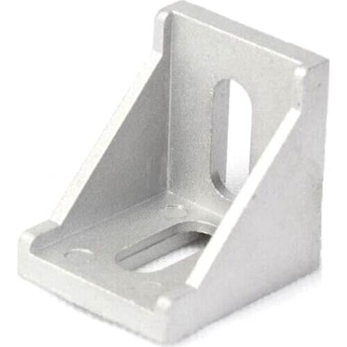 3030 Aluminum Profile Connector Set: 20pcs 3030 Corner Bracket + 40pcs 20 Seties M6 T-slot Nuts + 40pcs M6x12mm Hex Socket Cap