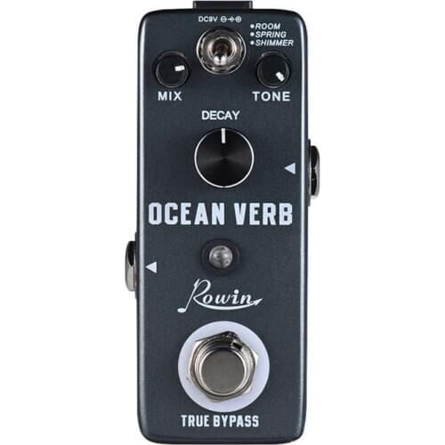 Ocean Verb Digital Reverb Guitar Effect Pedal 3 Modes Room/ Spring/ Shimmer Aluminum Alloy Shell True Bypass