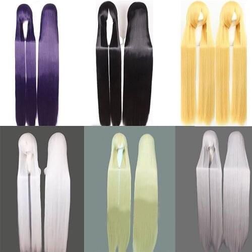 150CM Long Straight Wigs full and thick Synthetic Hair Women Universal Heat Resistant anime Cosplay Wig Party Perucas