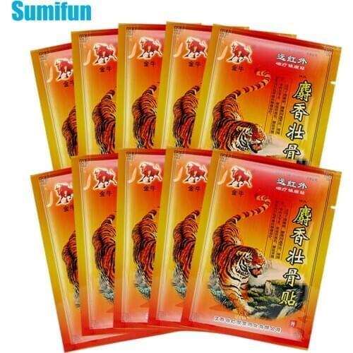 160pcs Tiger Balm Patch For Joint Shoulder Rheumatism Pain Capsicum Patch Herbal Balm Medical Plasters Pain Relief Stickers