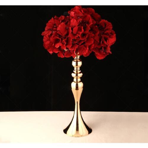 Gold/Silver Iron plating Candle Holders Stand Flowers Vase Candlestick As Road Lead Candelabra Centre Pieces Wedding Decoration