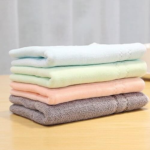 Anti-mite Absorb water strongly Easy to dry Natural Latex High Absorbent Face Towel Thick Cotton Solid Bath Towel