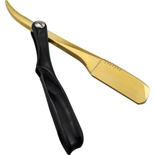 6 Color Men Professional Folding Shaving knife Barber Tools Shaving Hair Removal Razor Holder Stainless Steel Straight Razor