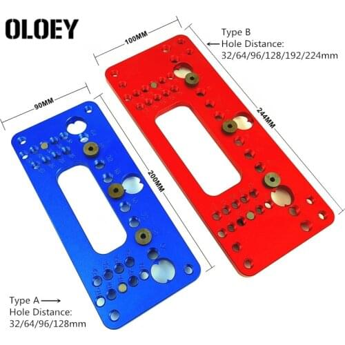 Door Handle Knob Pull Install Jig Locator Guide Wardrobe Door Cabinet Woodworking Furniture Handle Hole Drilling Puncher Locator